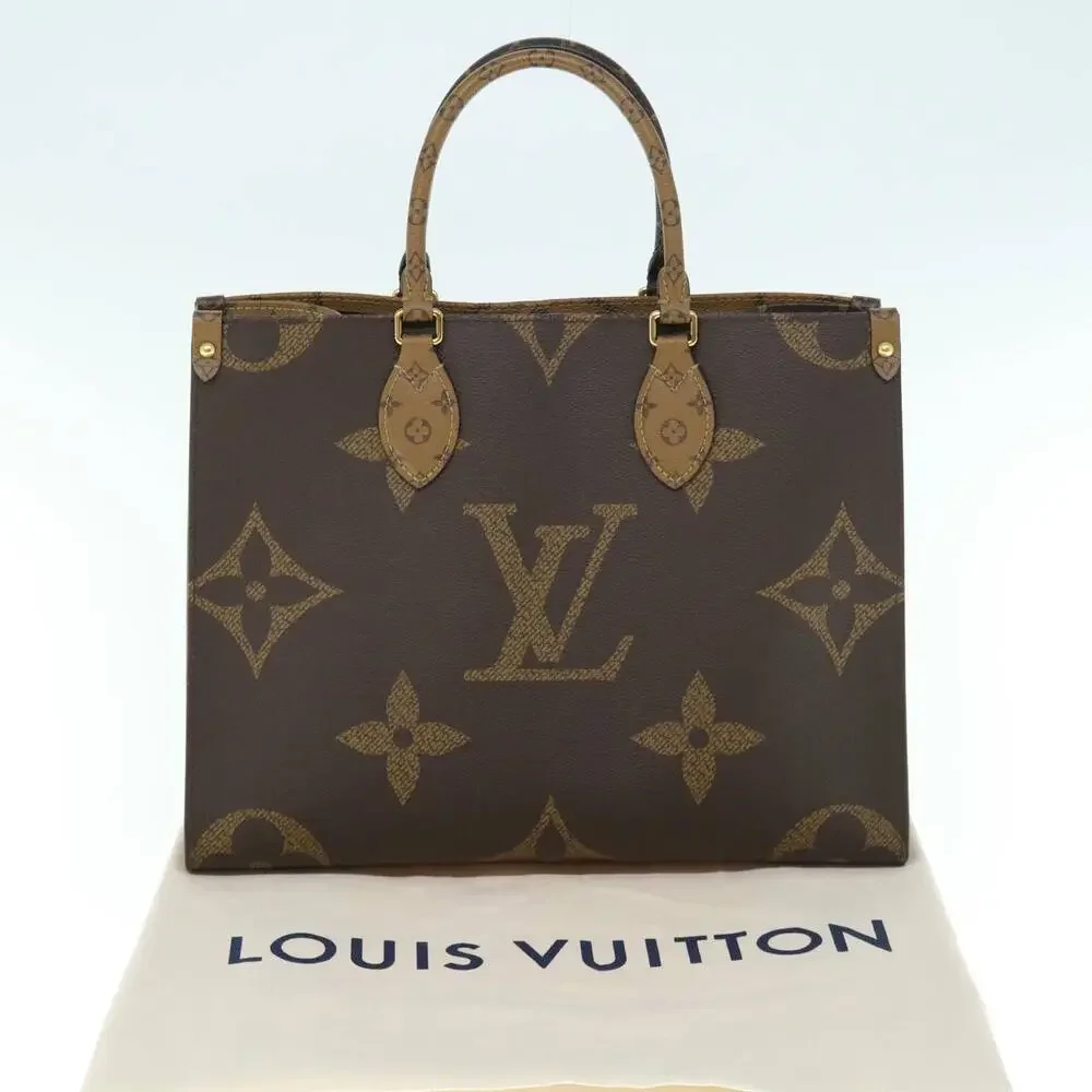 LOUIS VUITTON Monogram Reverse Giant On The Go MM Tote Bag M45321